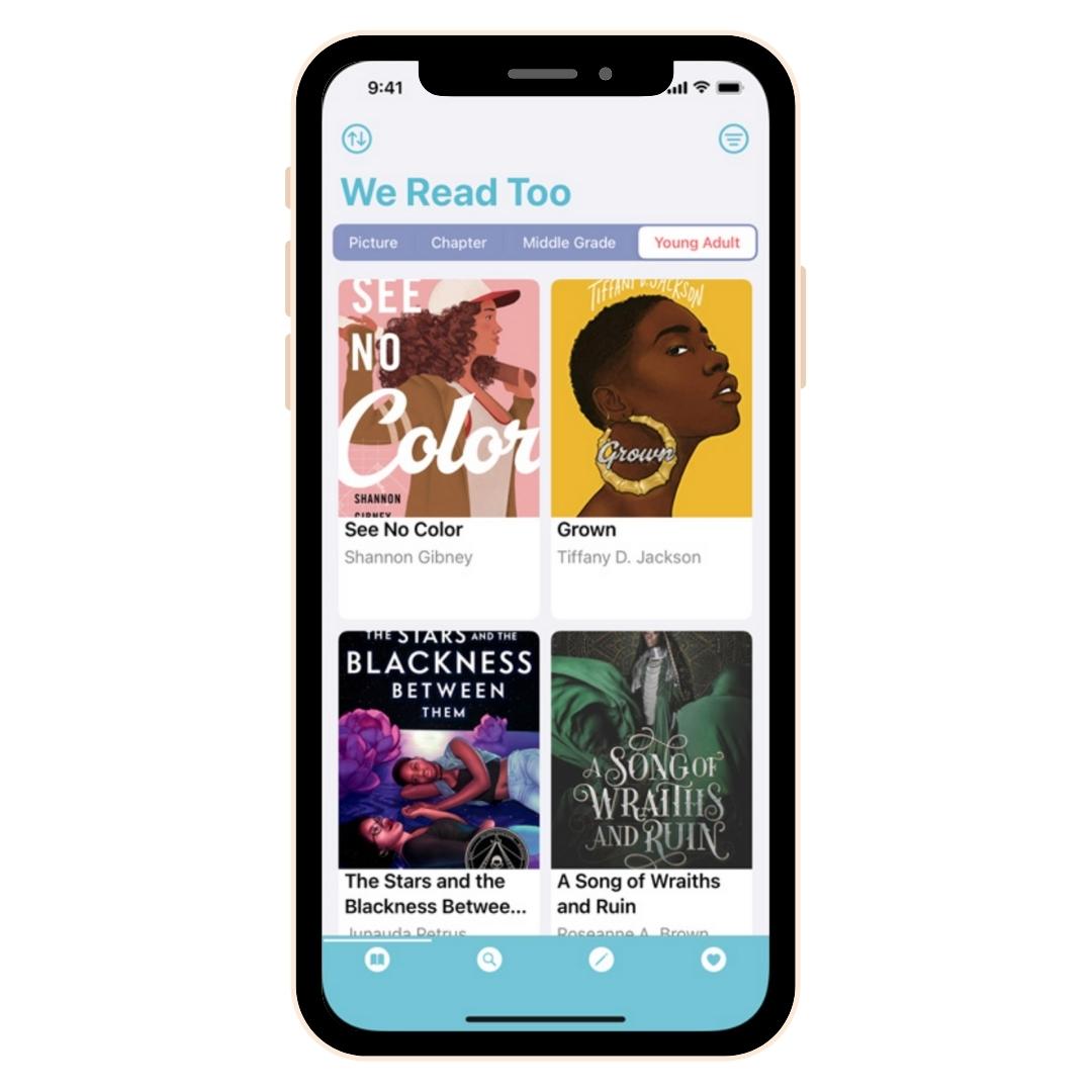 We Read Too app screenshot and features