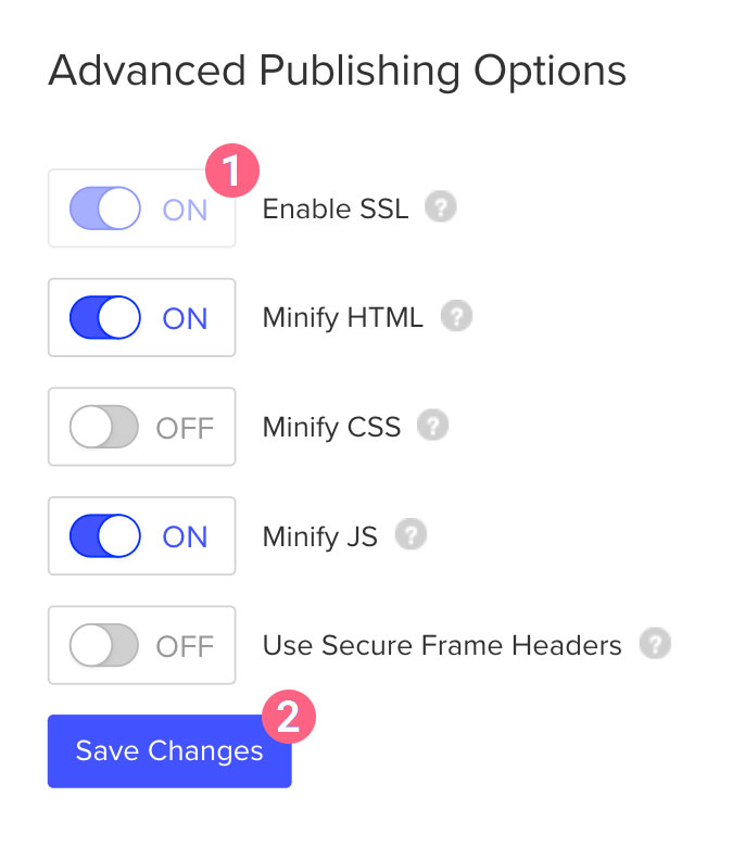 Enable SSL