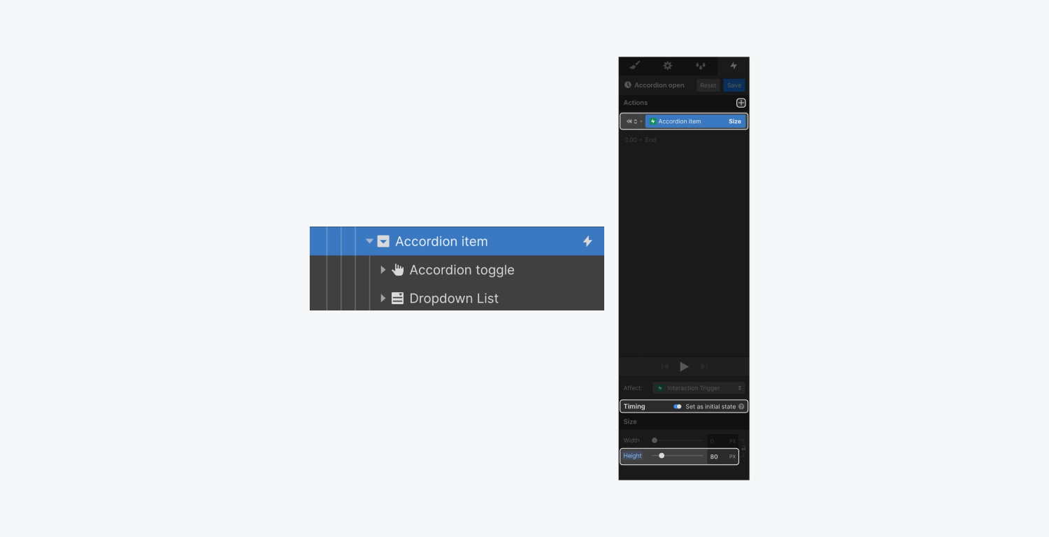 Create a custom accordion flow University