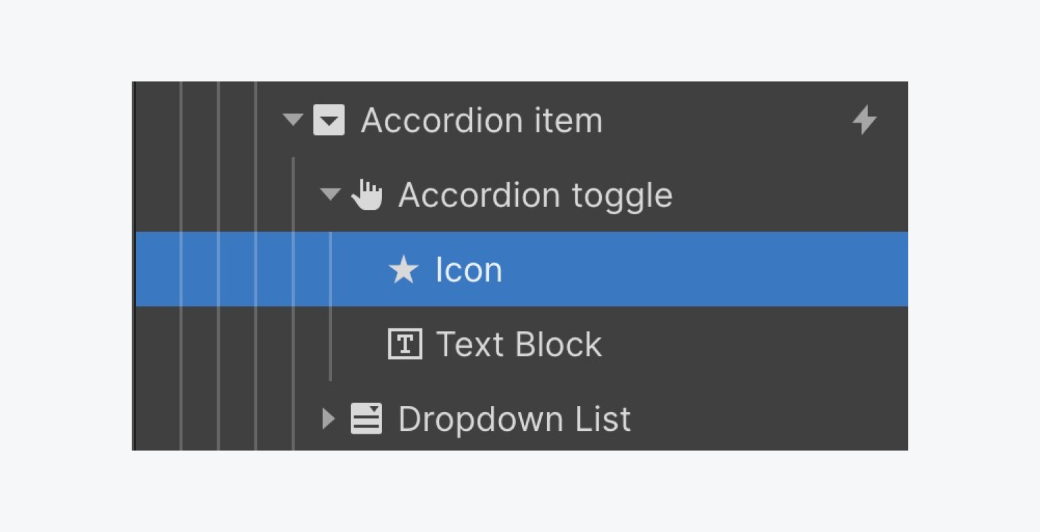 Create a custom accordion flow University
