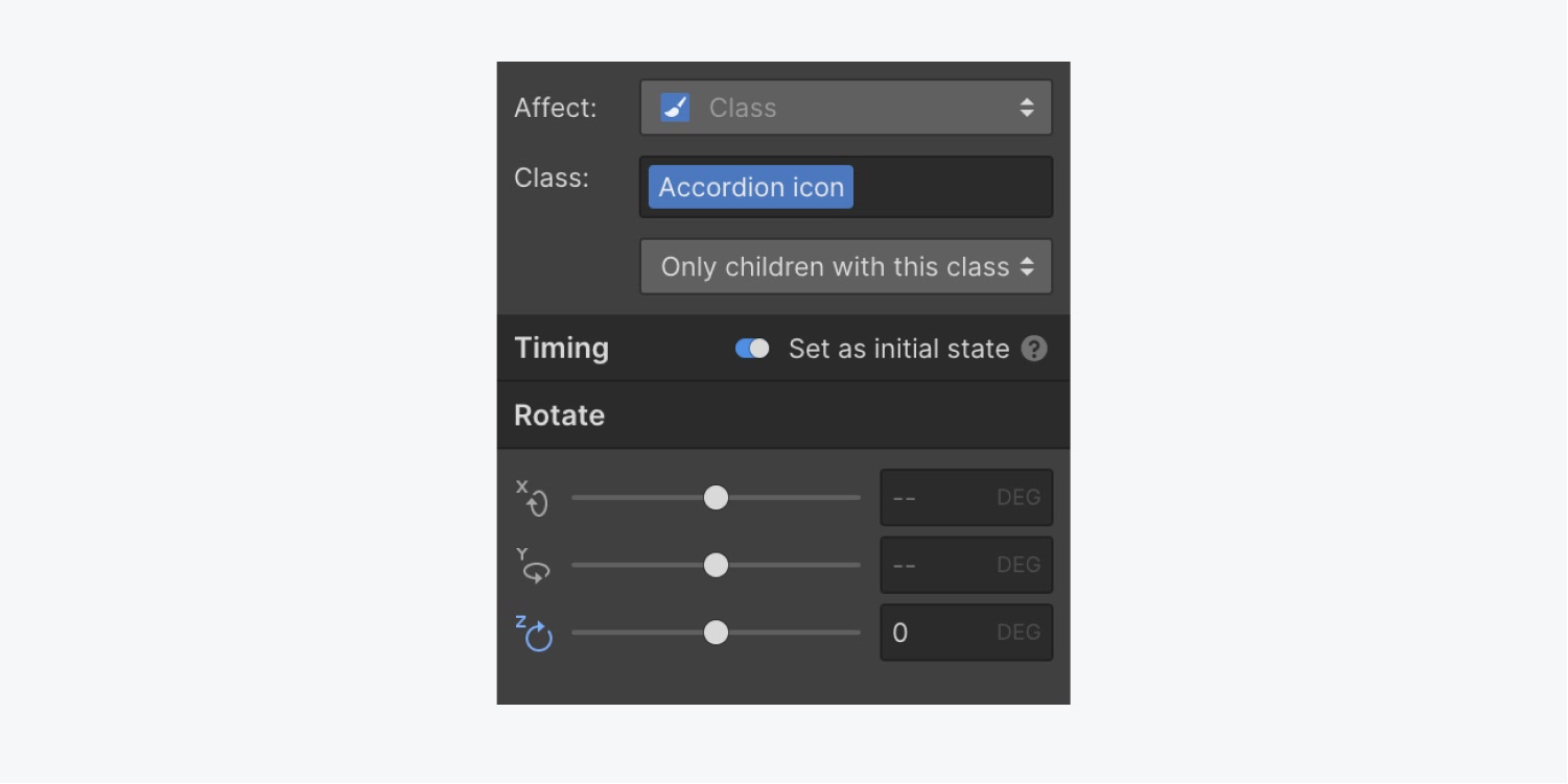 Create a custom accordion flow University
