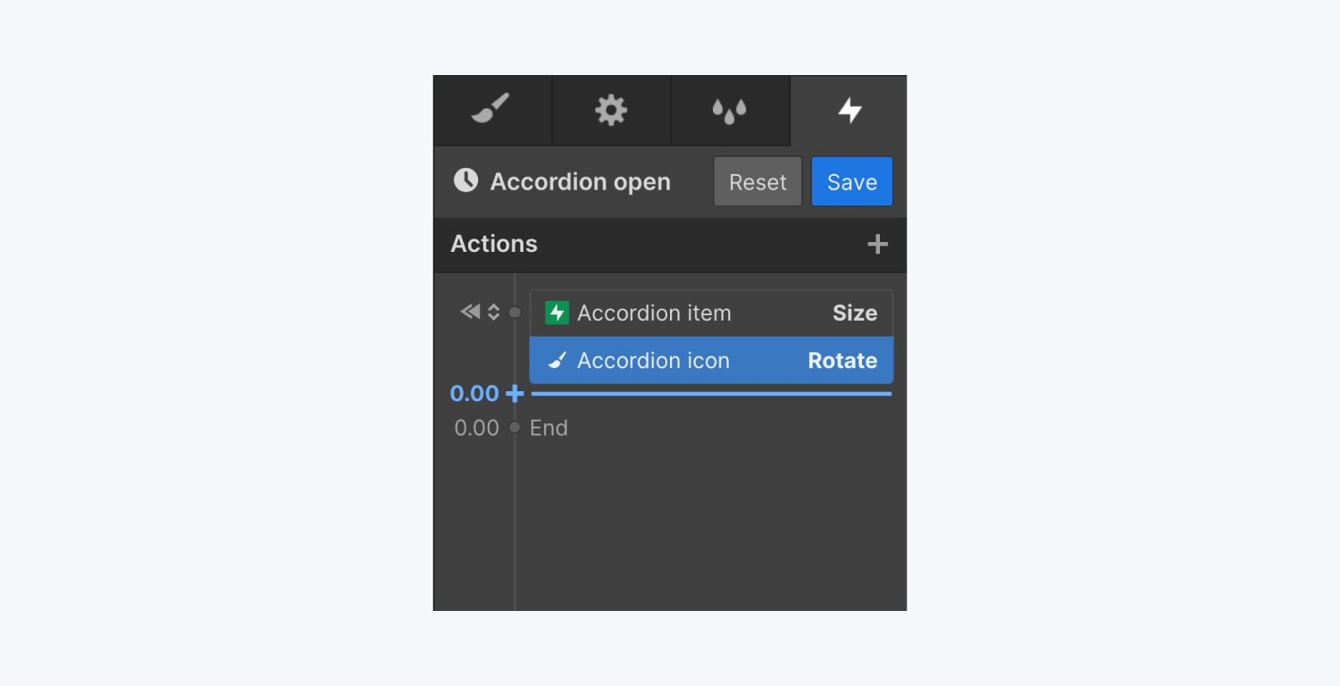 Create a custom accordion flow University