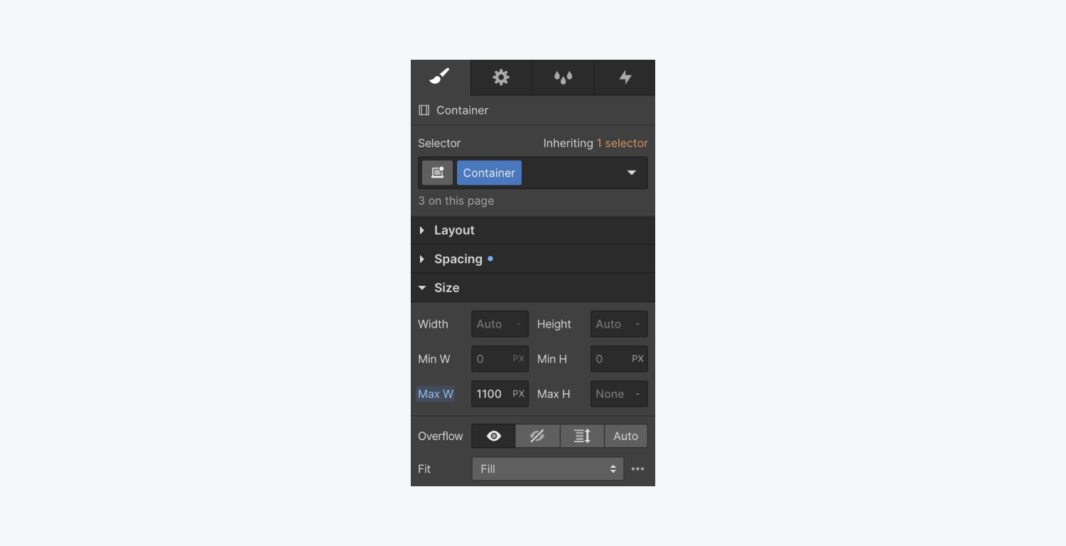 Container | Webflow University