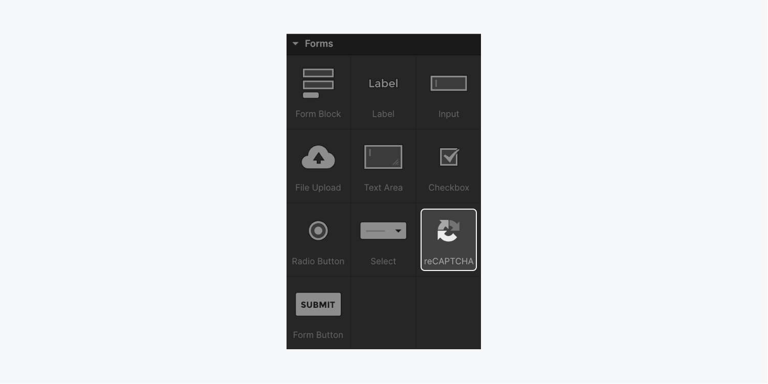 Add A Recaptcha Field | Webflow University