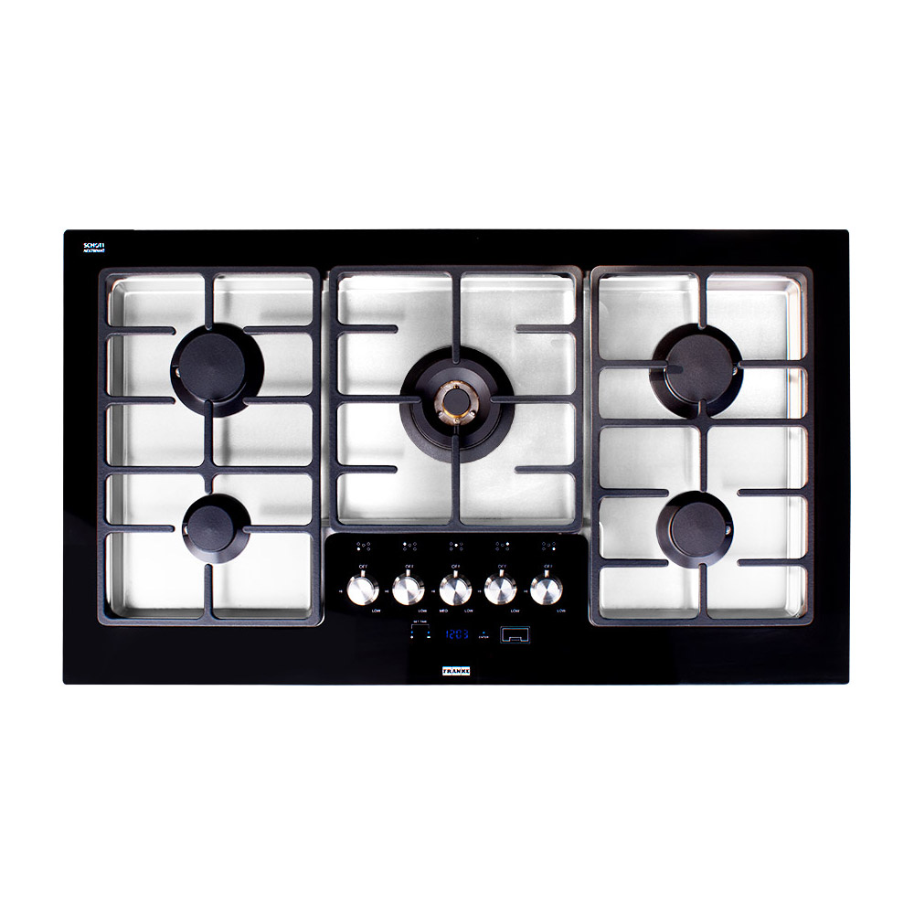 FLG945B1N 95cm 5 Burner Low Profile Gas Cooktop Franke Australia