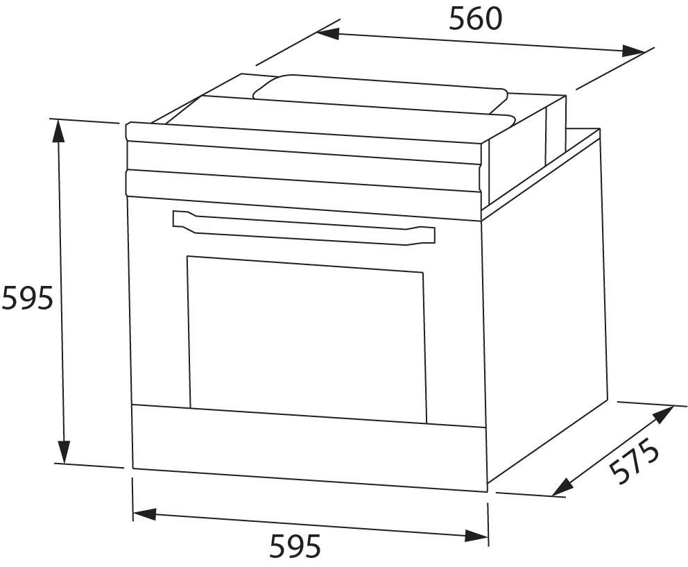 FRE60P10B 60cm Pyrolytic Oven Franke Australia