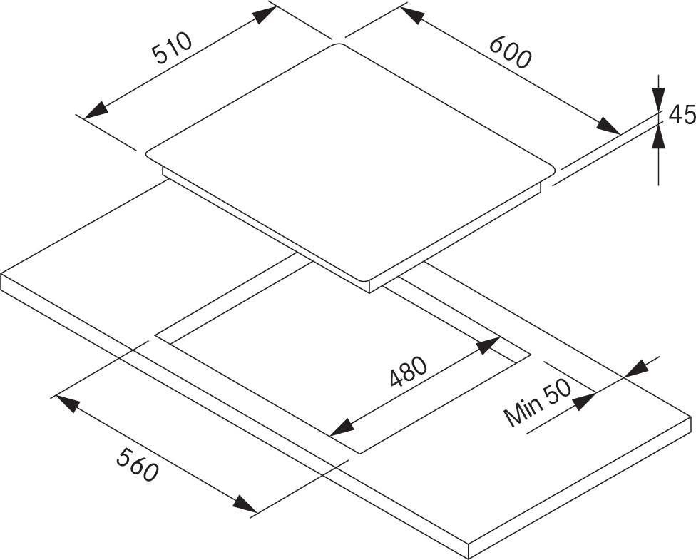 FRG604S1 60cm Gas Cooktop Franke Australia