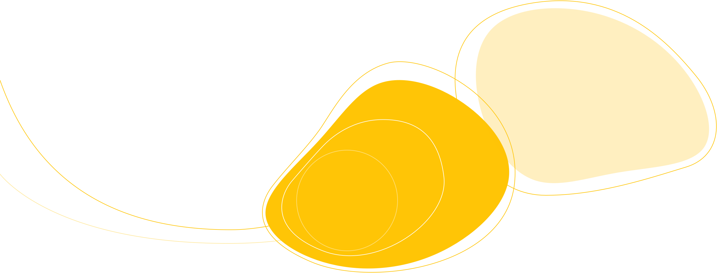 Yellow blob shapes in background