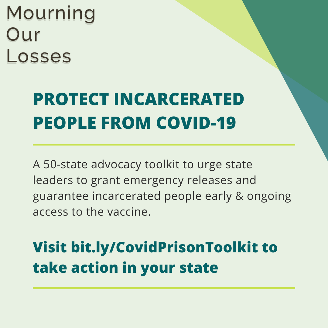Protect Incarcerated People From COVID 19 Toolkit By Mourning Our Losses