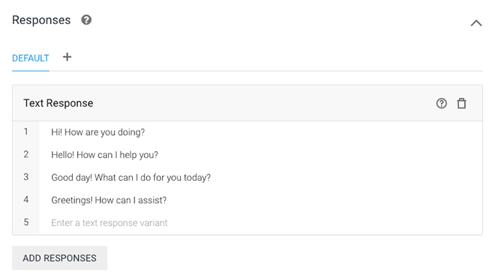 chatbot-using-dialogflow-responses