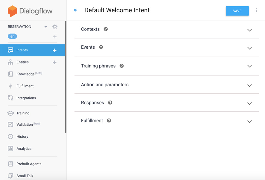 dialogflow-intent-components