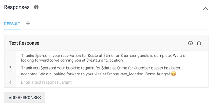 dialogflow-chatbot-agent-responses