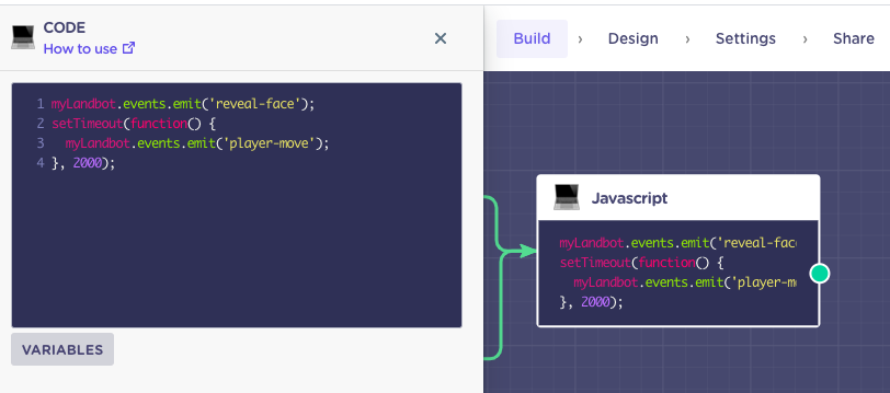 code elements landbot