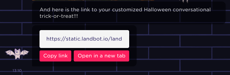 customize chatbot halloween experience