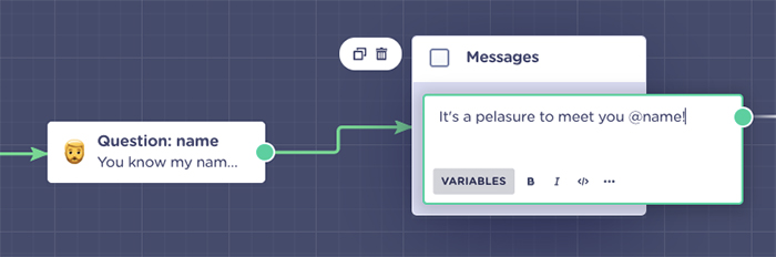 landbot variables