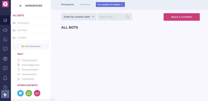 landbot-dahsboard