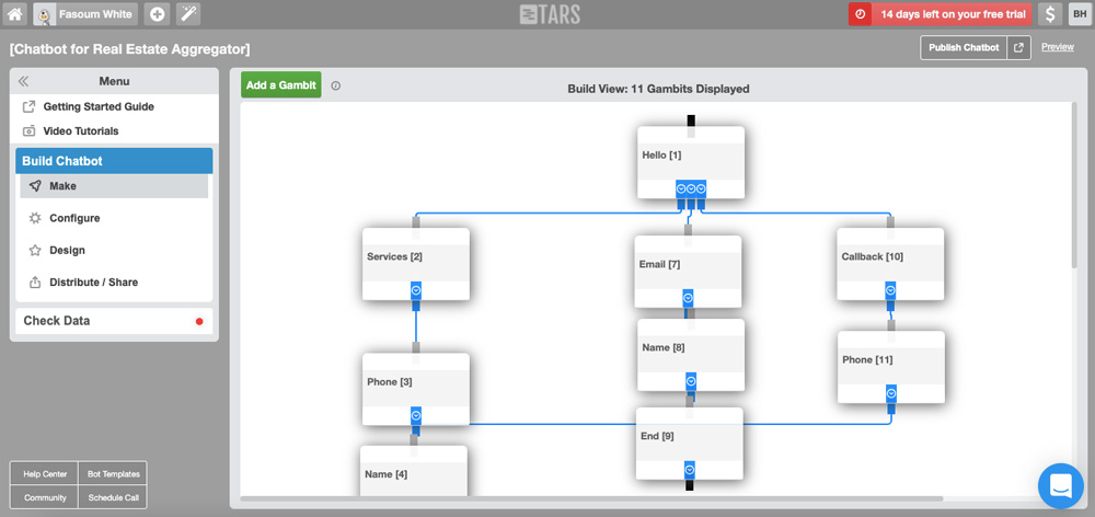 tars chatbot builder