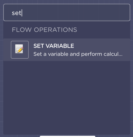 set a variable landbot