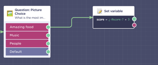 chatbot quiz score