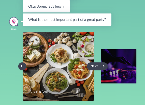 picture choice landbot frontend