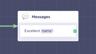 personalized bot message