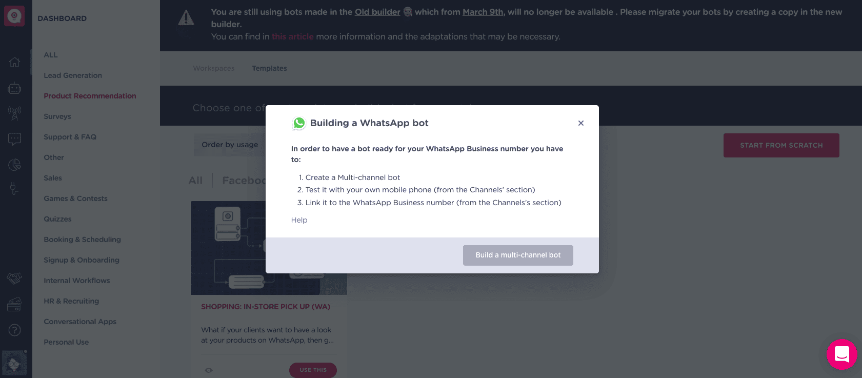 build a whatsapp bot