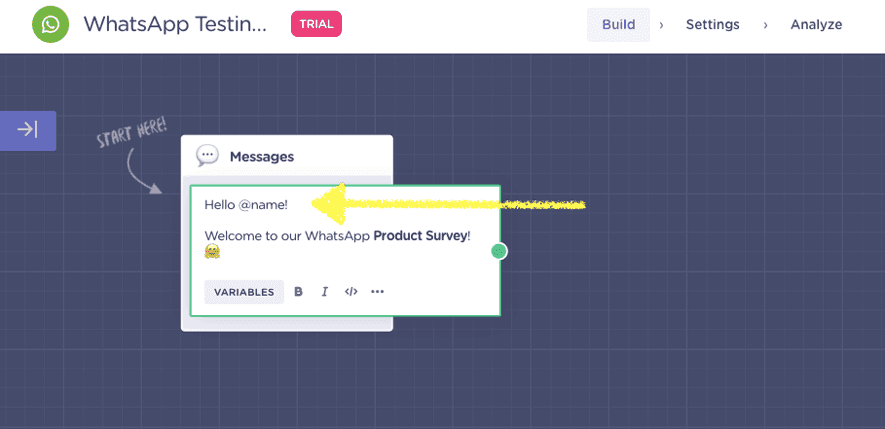 set-up-welcome-message-block
