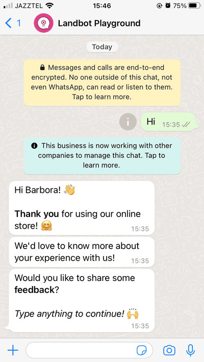 whatsapp chatbot