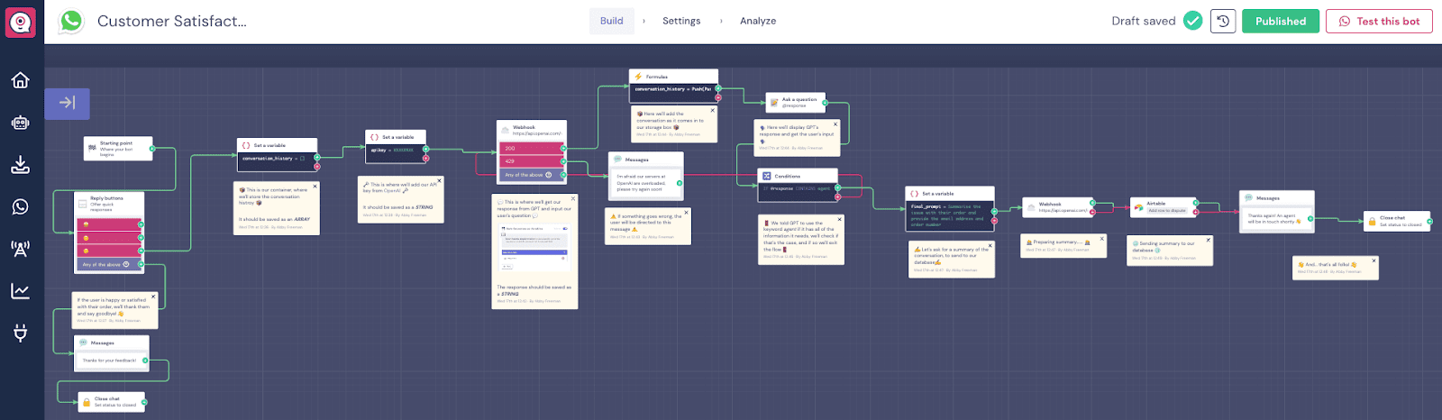 come construire un chatbot con gpt