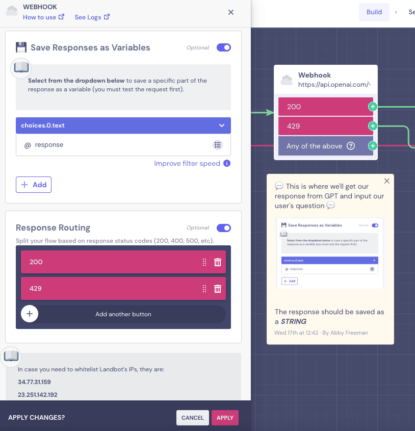 creare chatbot con gpt