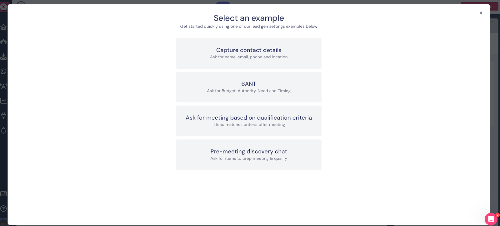 ai sales assistant templates landbot