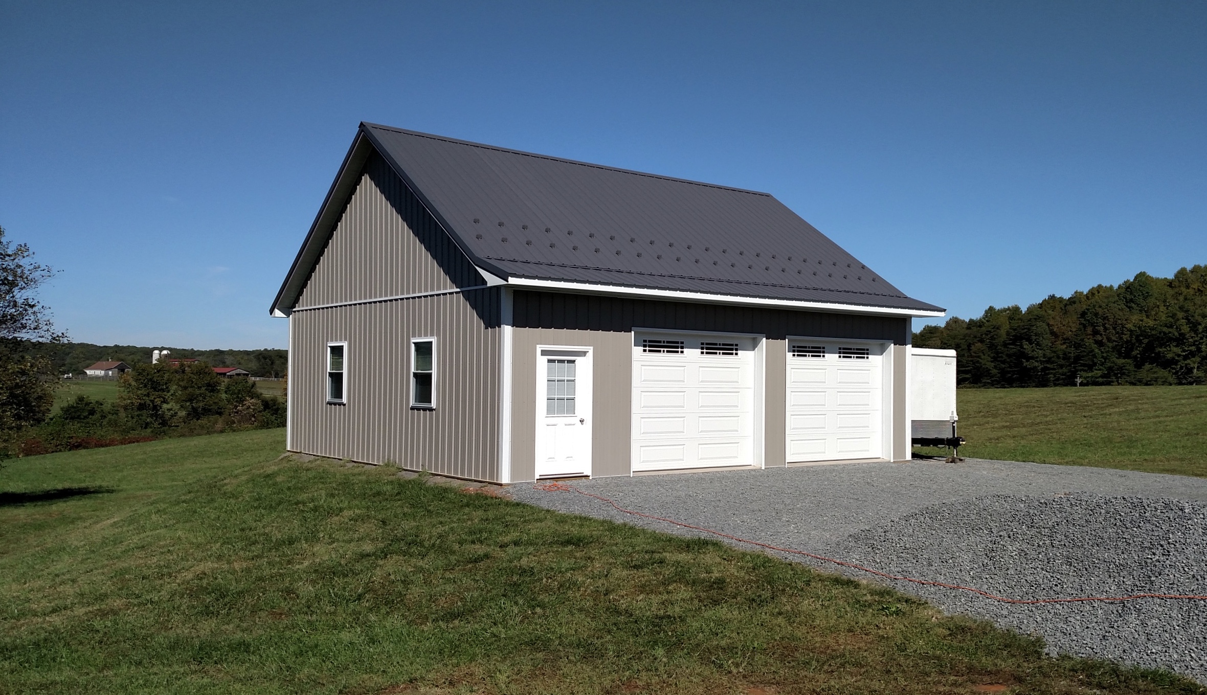 30x32x10 2Car Garage in Bealeton, VA (RML15012) Superior Buildings