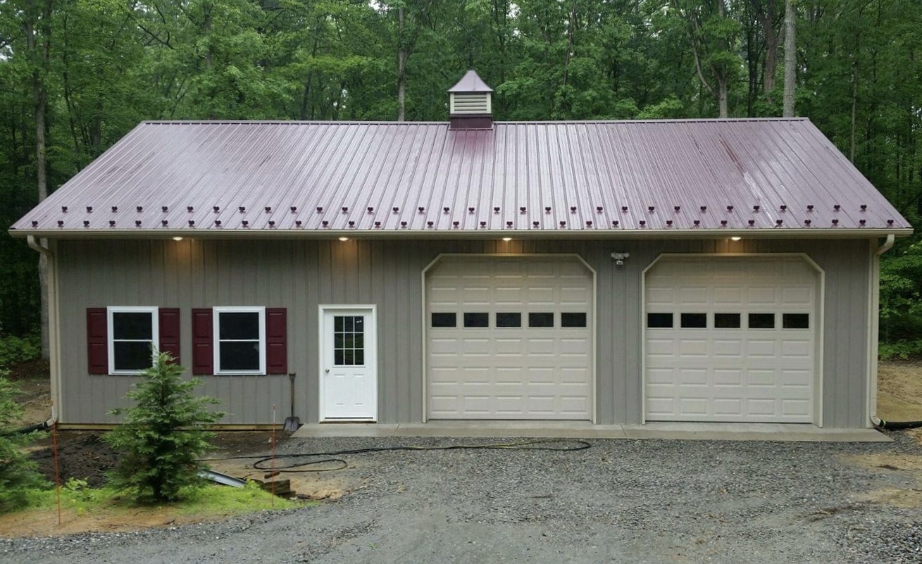 30x48x12 Garage in Ashland, VA (RBB17011) Superior Buildings