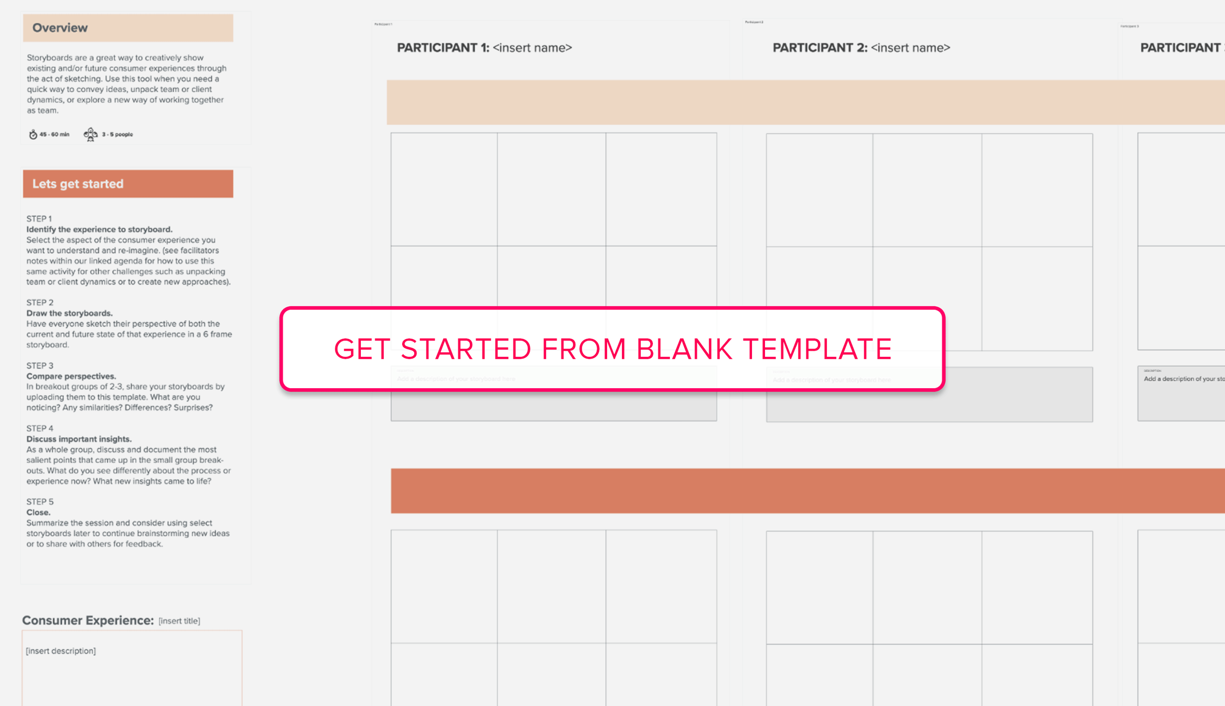 Storyboarding template
