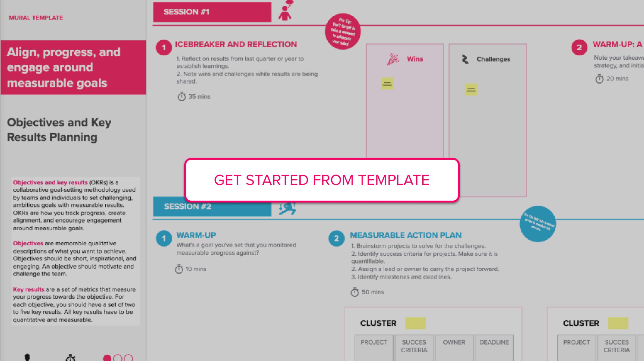OKR planning template