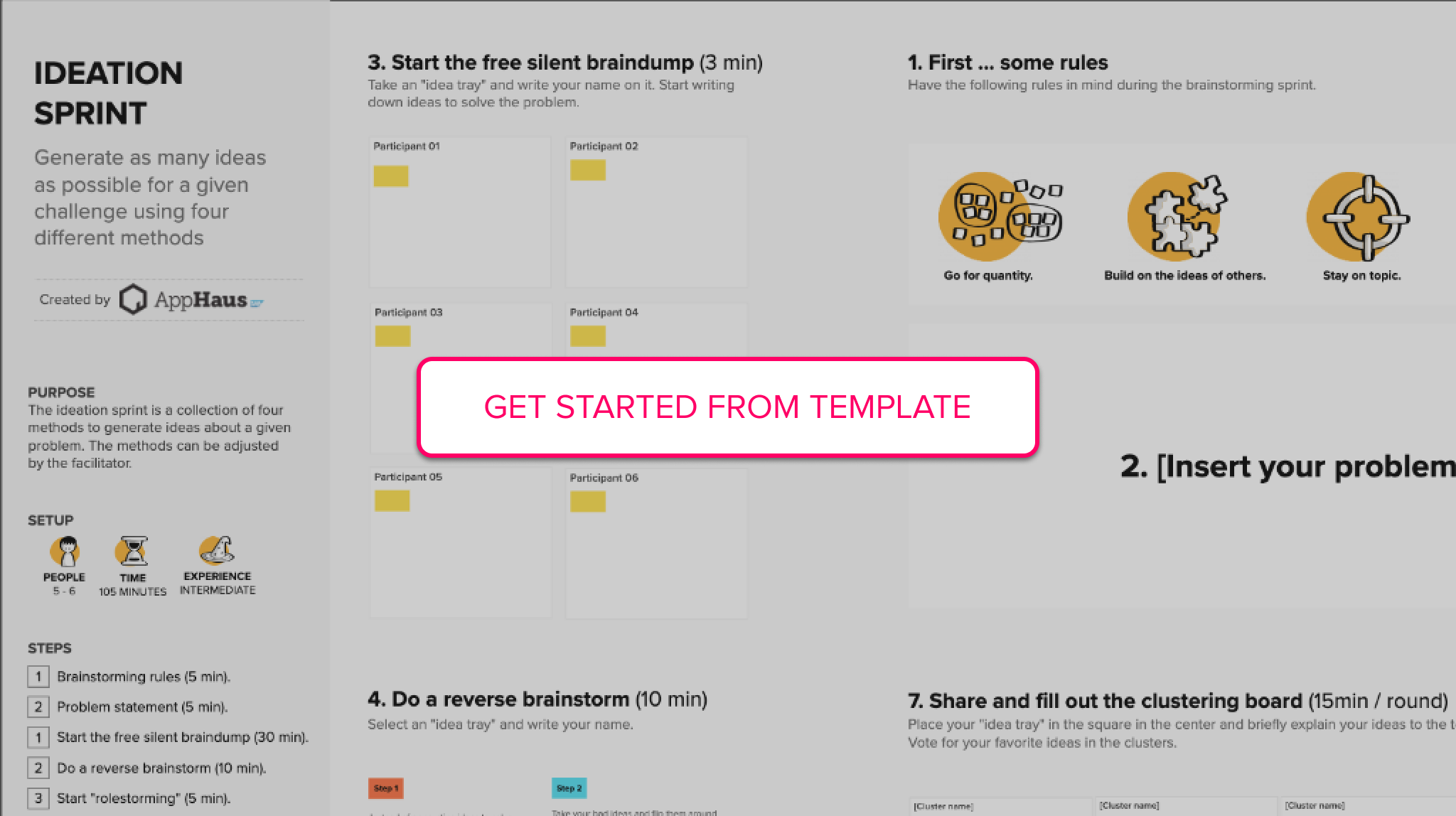 SAP ideation sprint template
