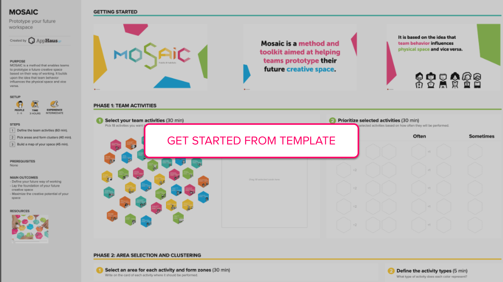 SAP MOSAIC template