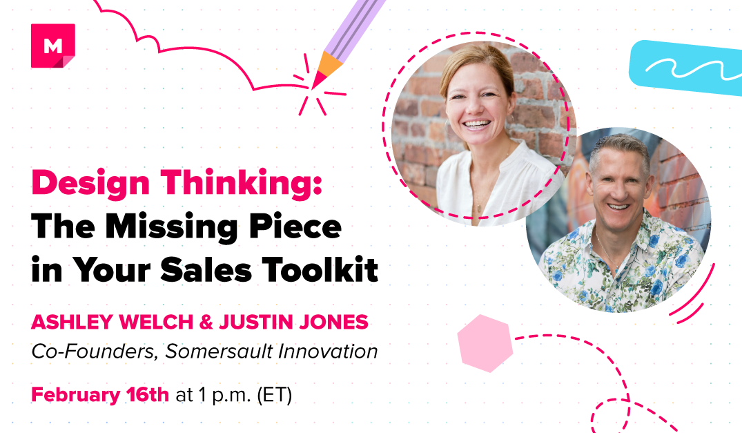 image for Design Thinking sales toolkit webinar.