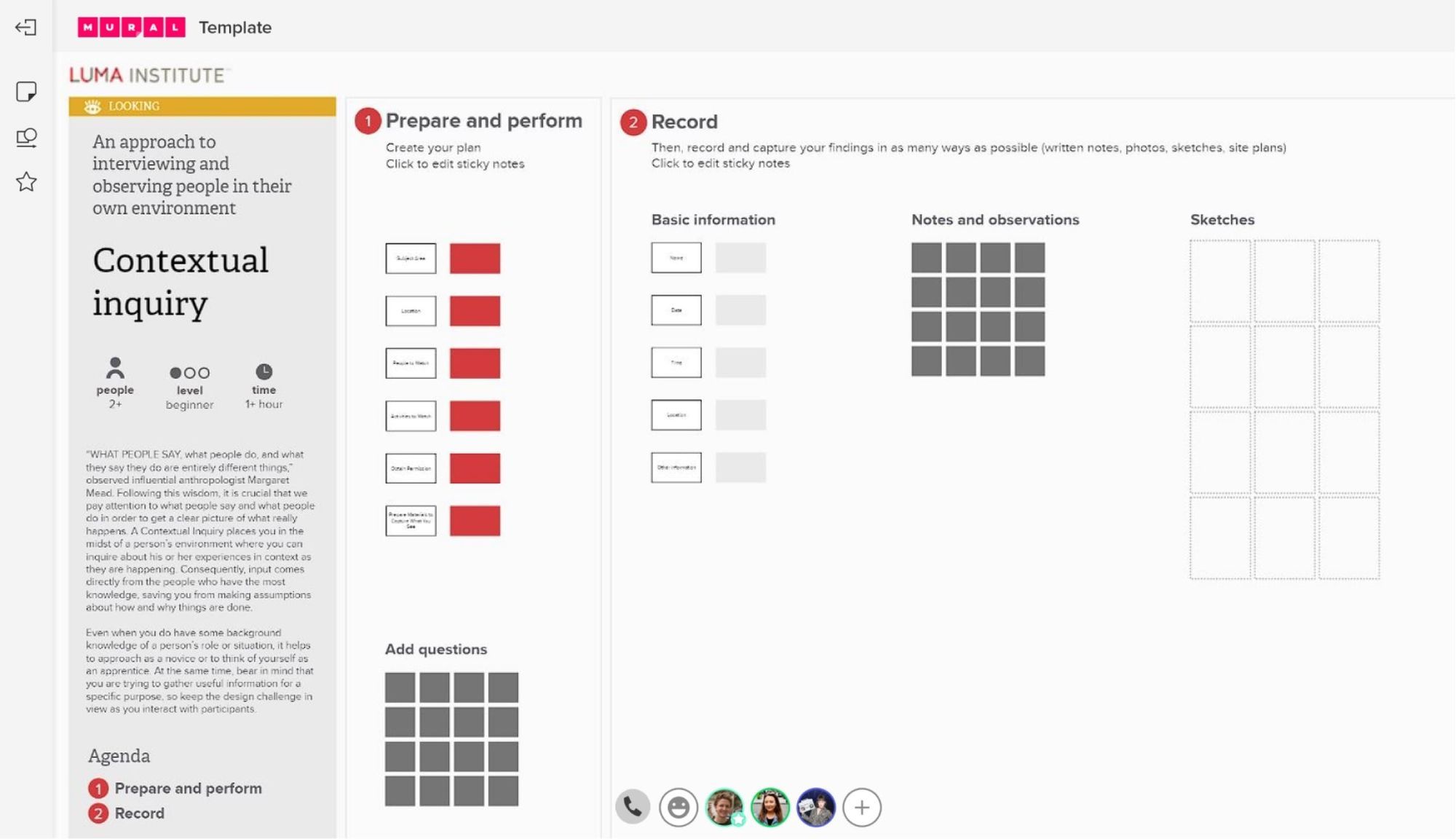 Contextual Inquiry Template | MURAL