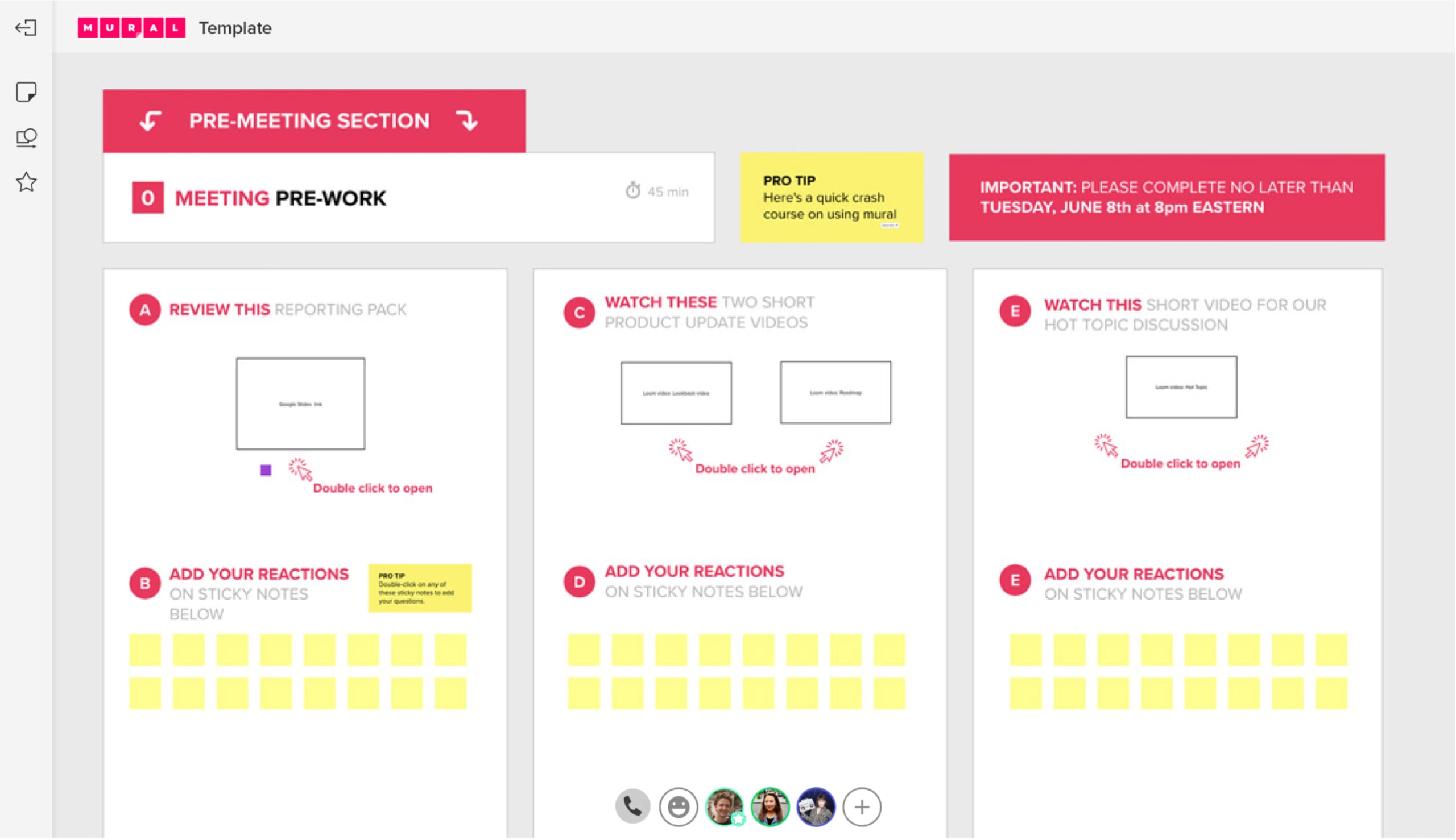 Board Meeting Template MURAL