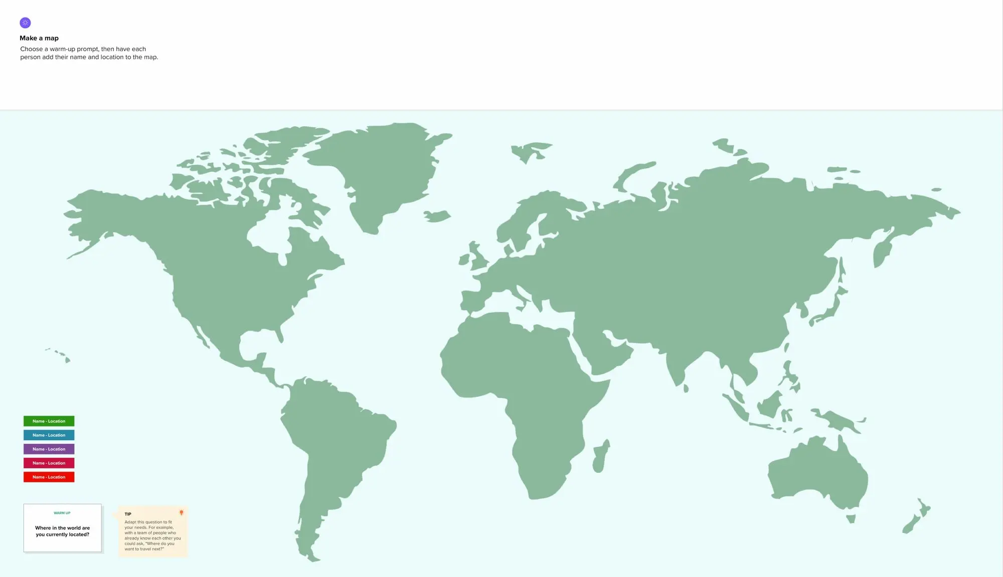 The World Map Template by Mural