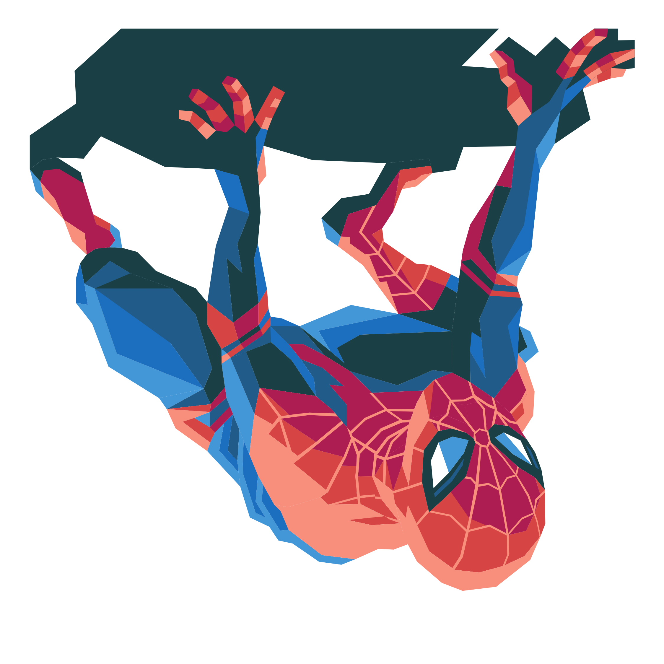 Spider Man designed by Liam Brazier in Vectornator