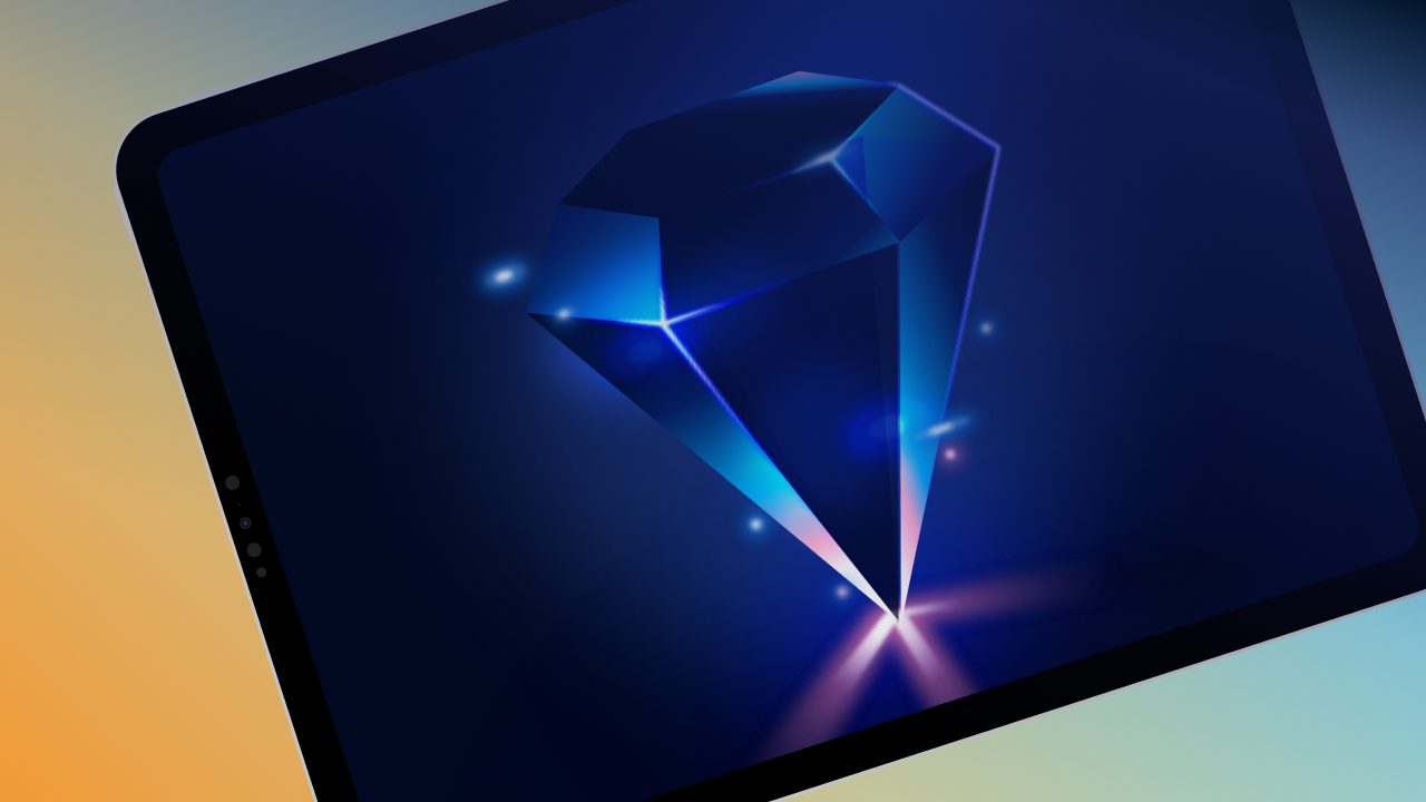 draw a diamond shape in vectors