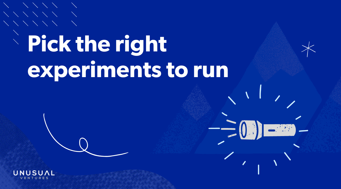 Create an experimentation roadmap for your startup