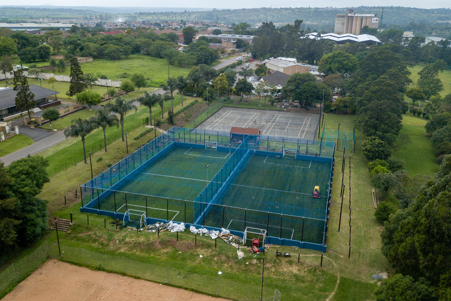 Belgotex Sport outdoor Fives Football installation at Eddels Sport Club