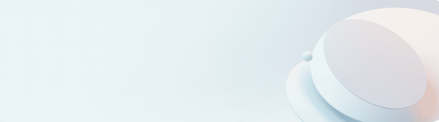 Banner 3D Shapes Light Blue