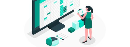 Image of Woman Reviewing Data