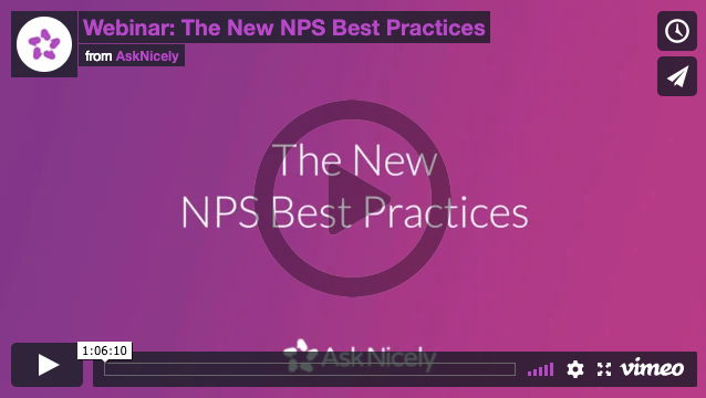 Watch the new NPS Best Practices Webinar