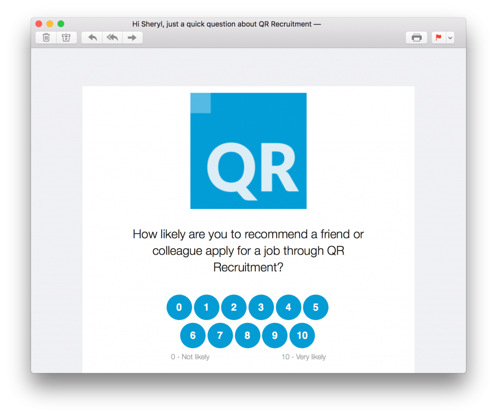 AskNicely candidate NPS survey
