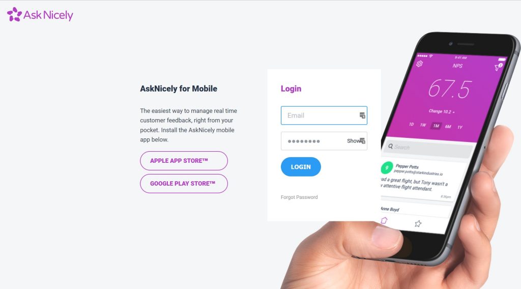 Log in to AskNicely